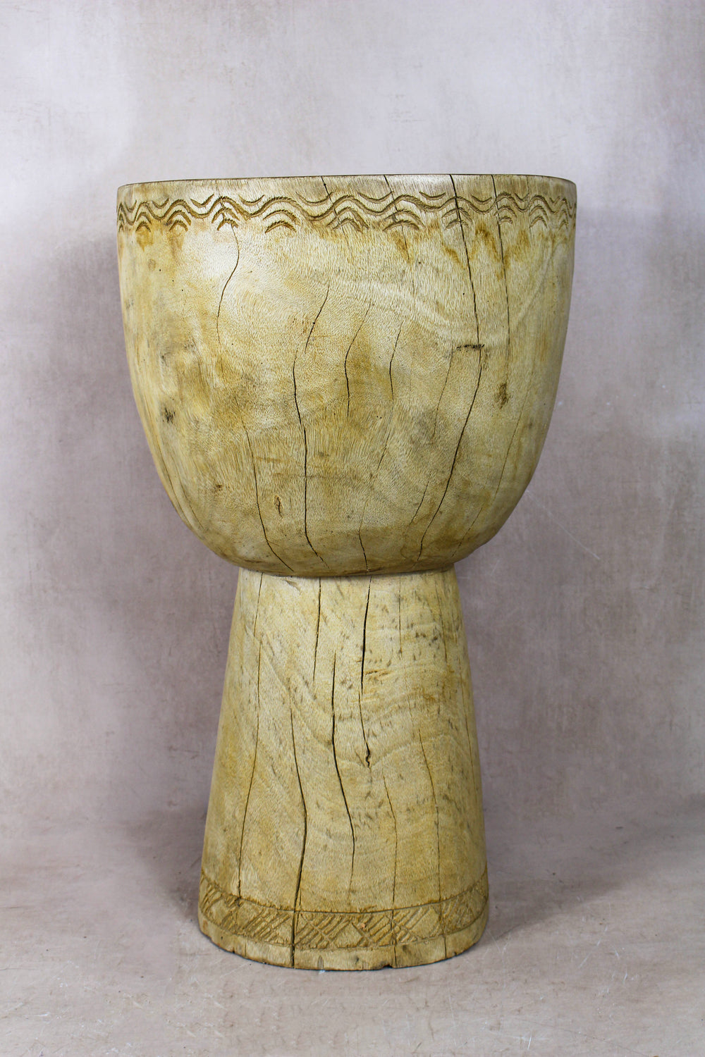 Tapered Wood Side Table - Cameroon - 93.8 - Living with Luxury
