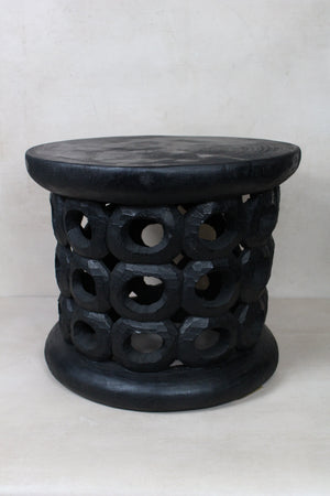 Donut Bamileke Table - Black – detail