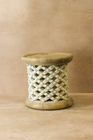 Bamileke Table - Natural/White - 123.2 - Living with Luxury