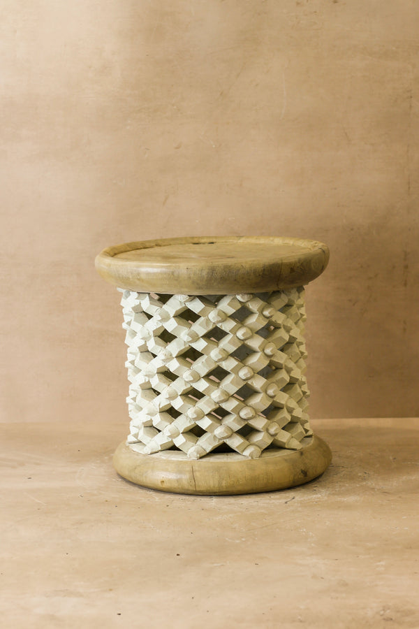 Bamileke Table - Natural/White - 123.2 - Living with Luxury