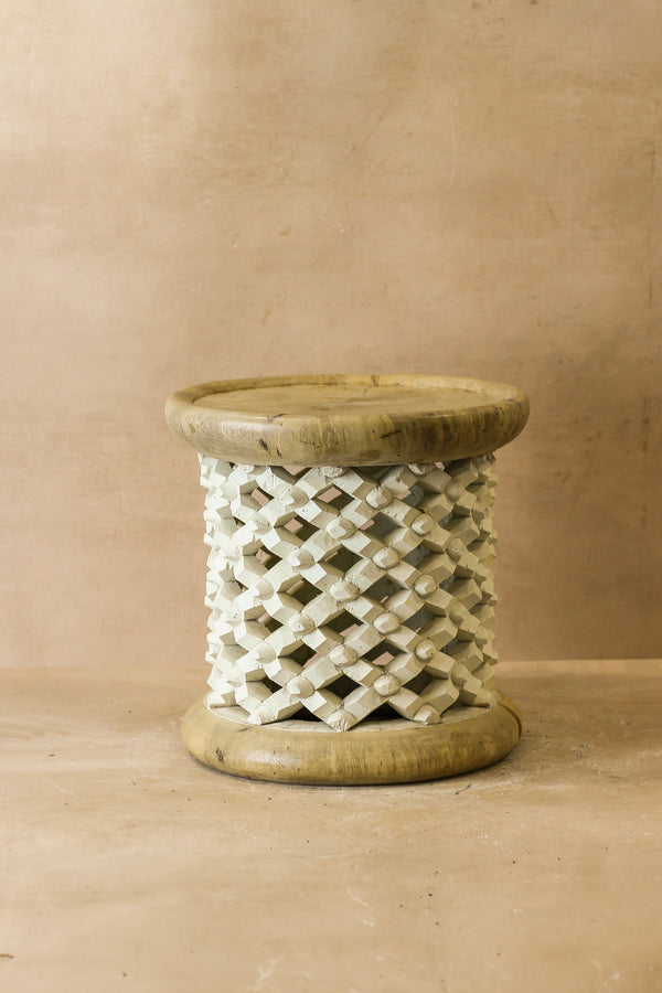 Bamileke Table - Natural/White - 123.2 - Living with Luxury