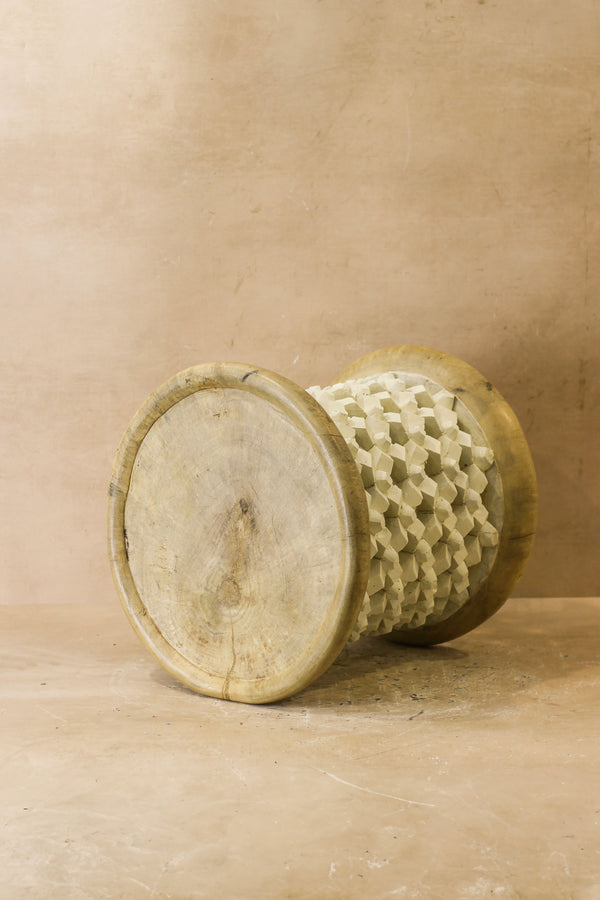 Bamileke Table - Natural/White - 123.2 - Living with Luxury