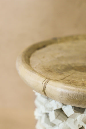 Bamileke Table - Natural/White - 123.2 - Living with Luxury