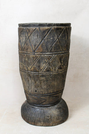 African Grain Stomper Table \ Planter  - 155.15 - Living with Luxury