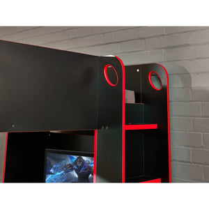 Impact Gaming Bunk Black/Red - Living with Luxury