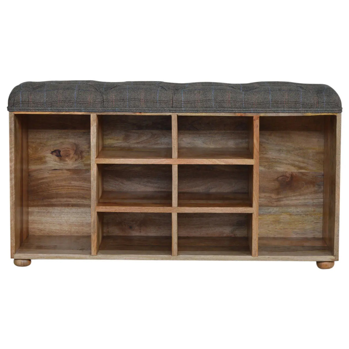 Tweed Open Storage Bench