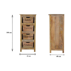 Carved Kitchen Cabinet