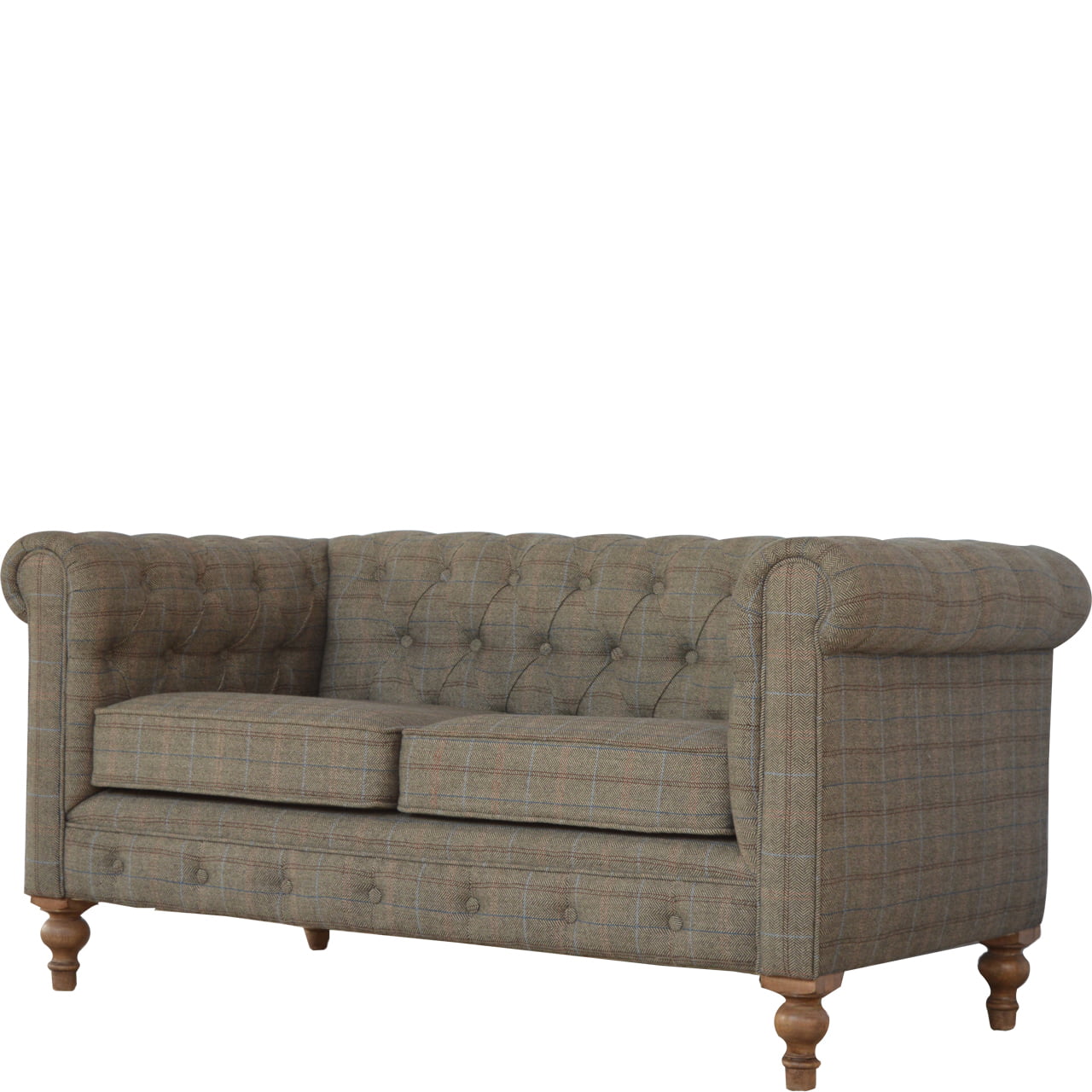 Multi Tweed 2 Seat Chesterfield - Living with Luxury
