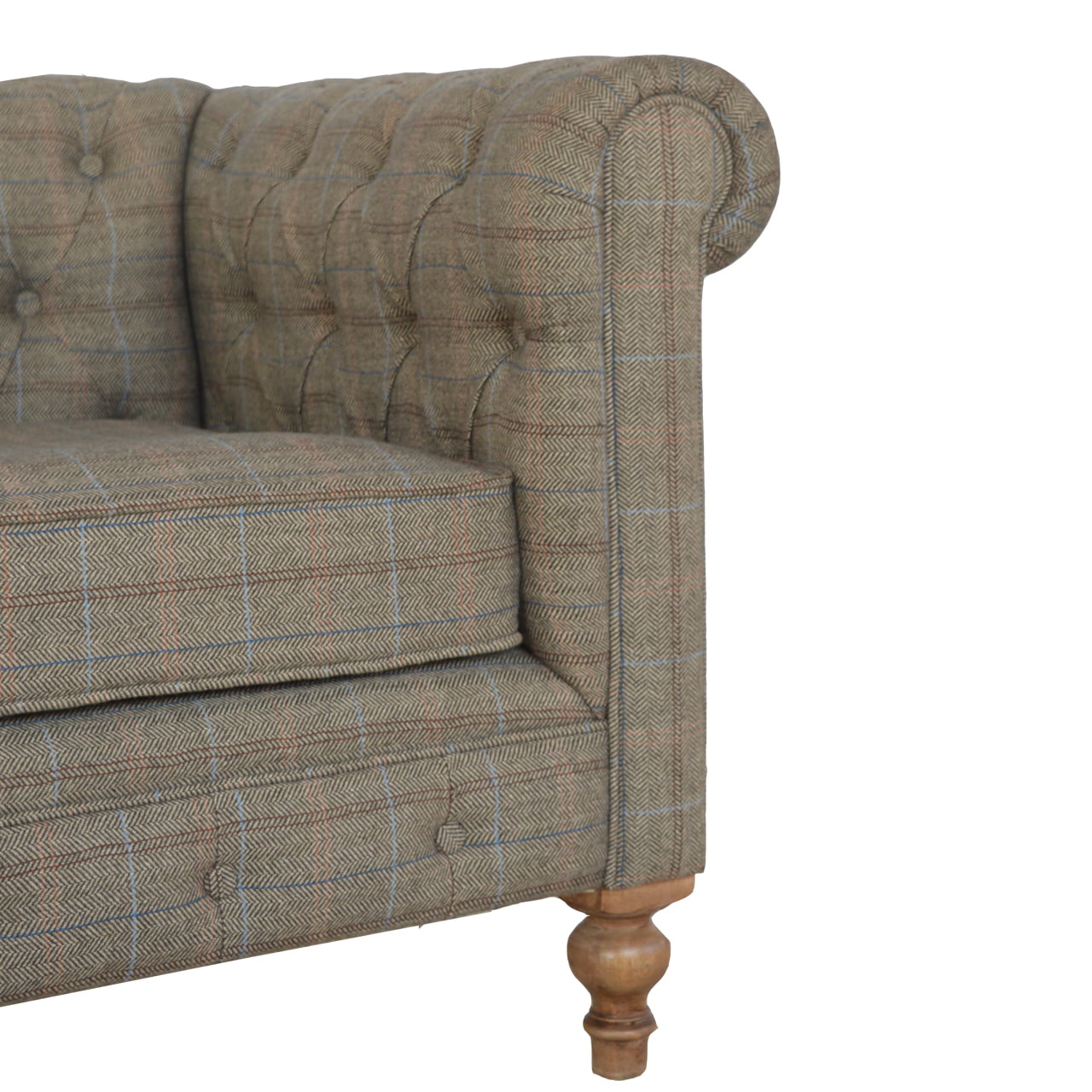 Multi Tweed 2 Seat Chesterfield - Living with Luxury