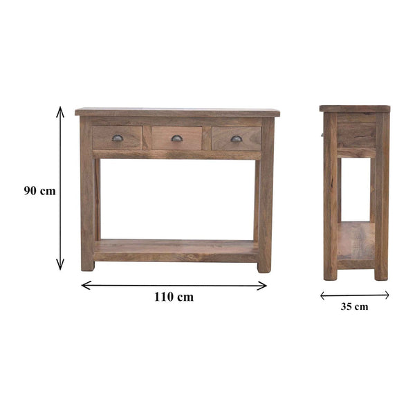 3 Drawer Hallway Console