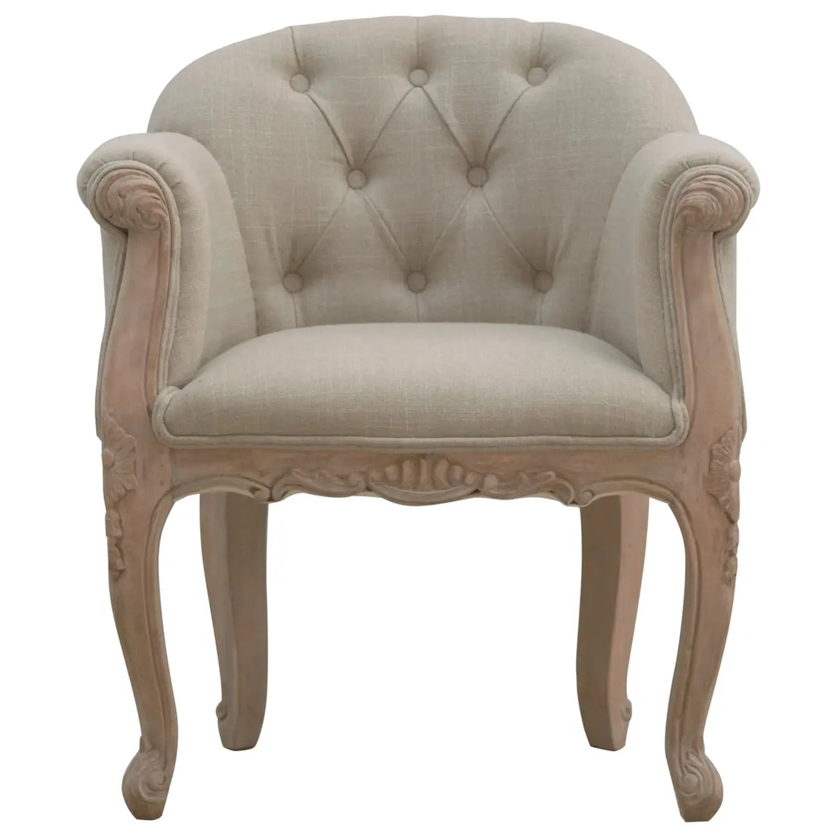 Living with Luxury French Style Deep Button Chair