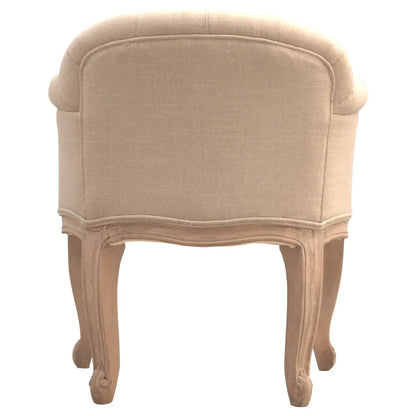 French Style Deep Button Chair - Living with Luxury