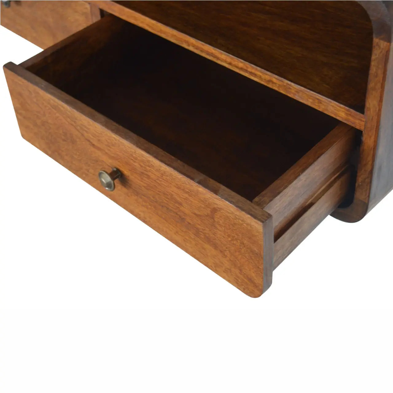 Floating Chestnut Open Console - Living with Luxury