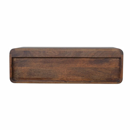 Floating Chestnut Open Console - Living with Luxury