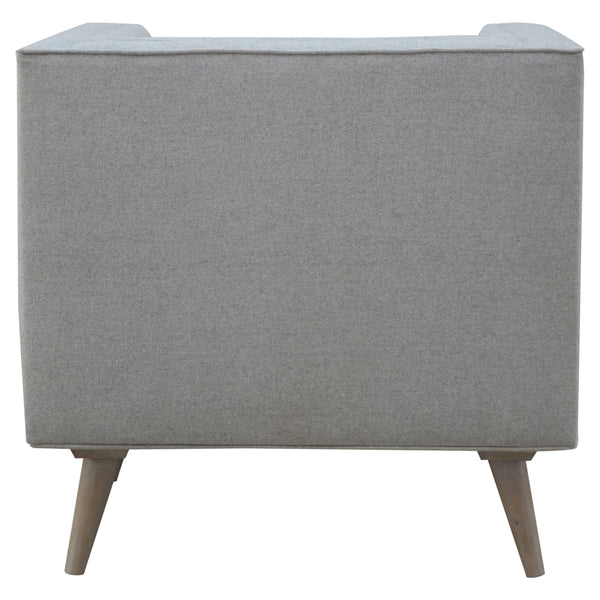 Grey Tweed Armchair