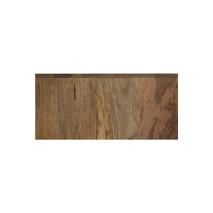 Solid Mango Wood Wall-Mounted Bedside with Brass Inlay
