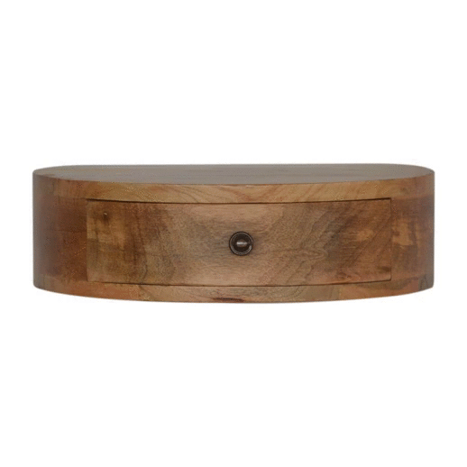 Wall Mounted Rounded Bedside - Living with Luxury