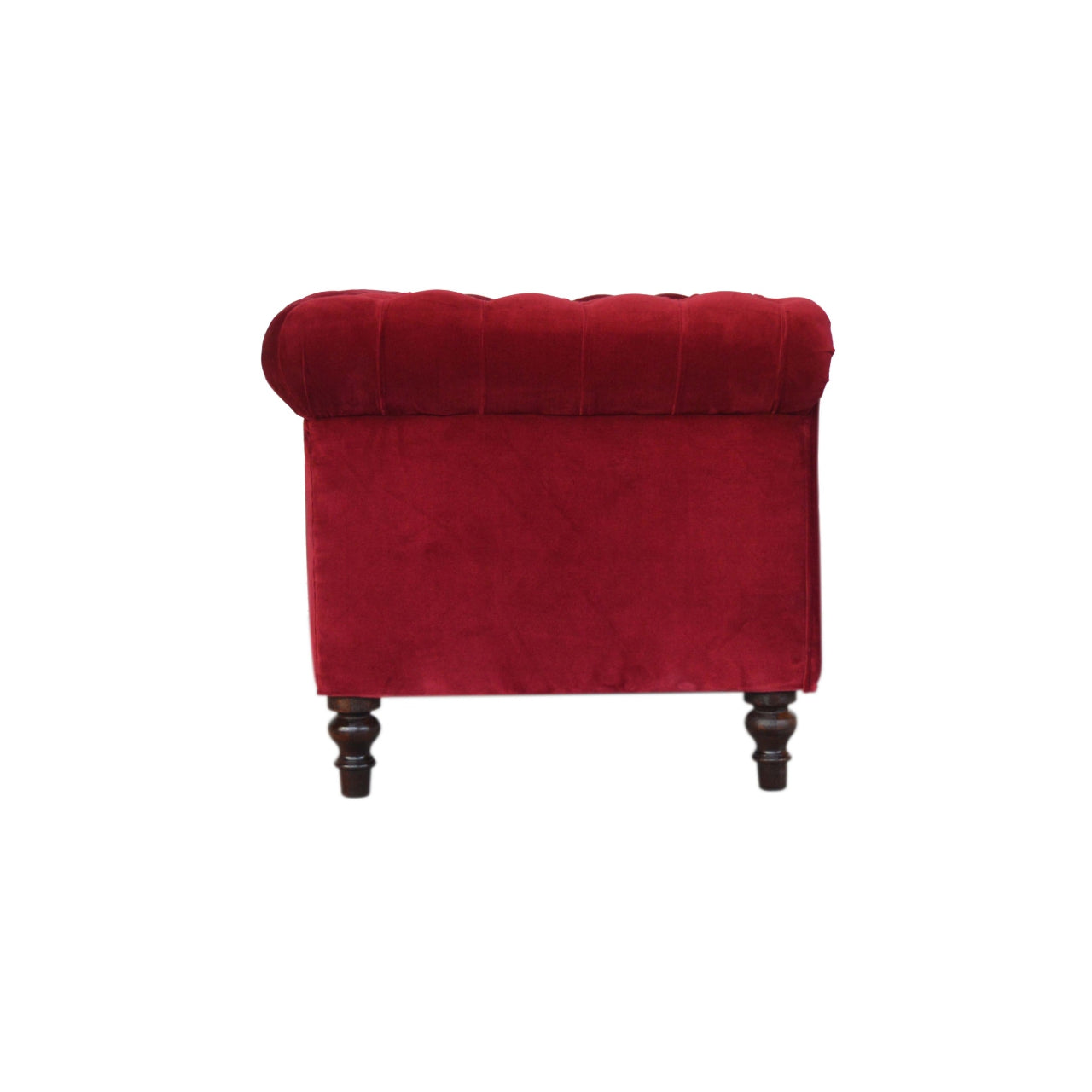Wine Red Velvet Chesterfield Sofa - Living with Luxury