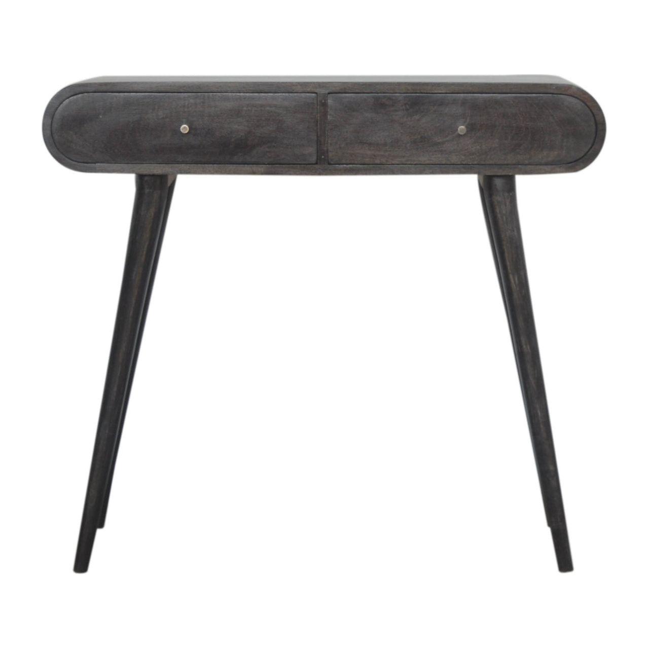 Ash Black Curve Console Table Living with Luxury