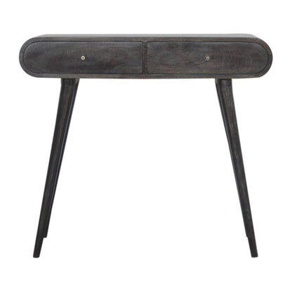 Ash Black Curve Console Table Living with Luxury