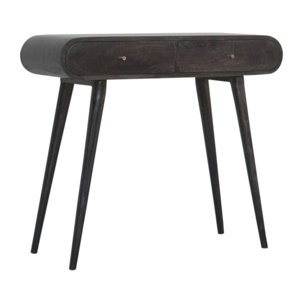 Ash Black Curve Console Table Living with Luxury