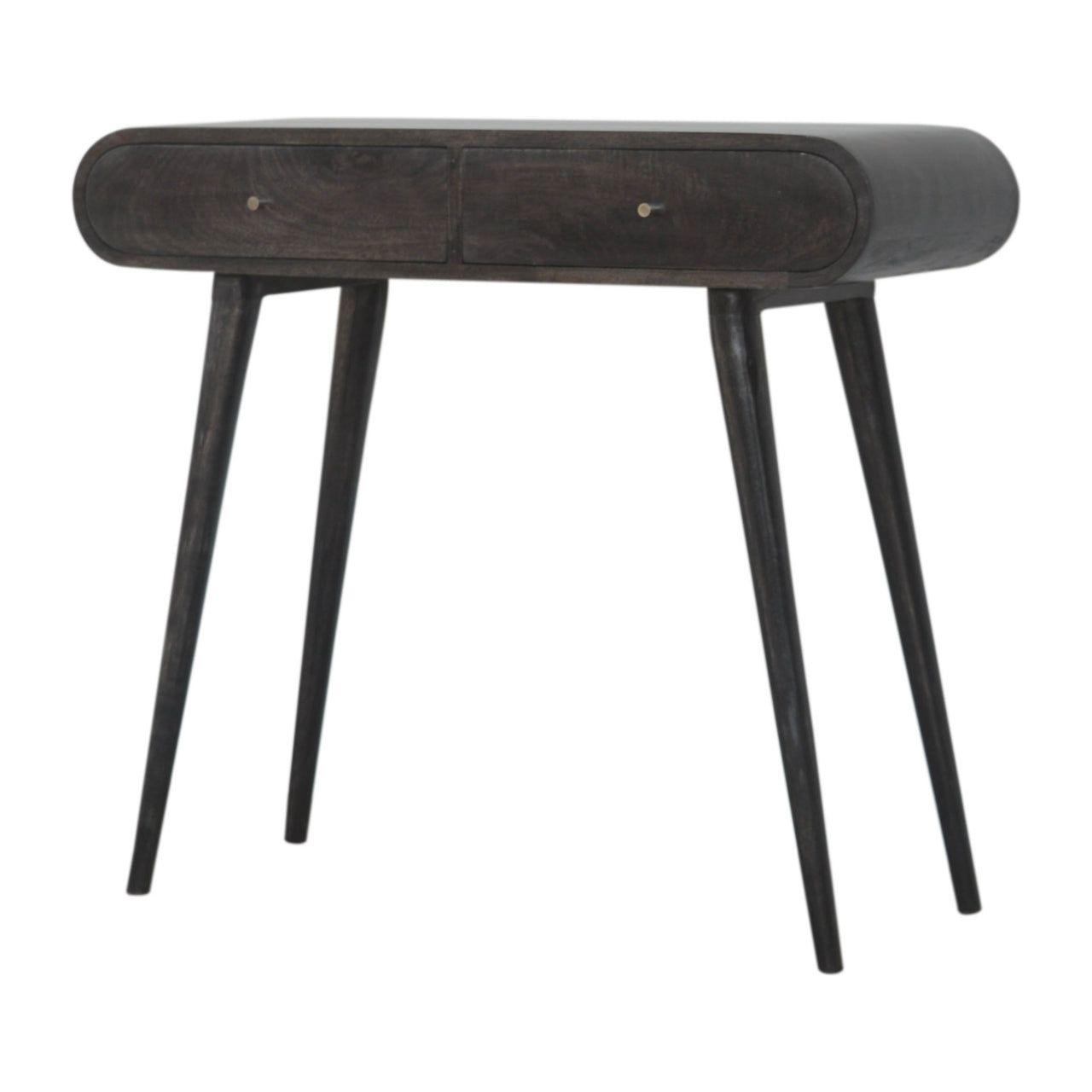 Ash Black Curve Console Table Living with Luxury