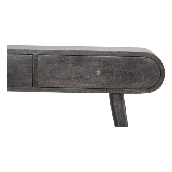 Ash Black Curve Console Table