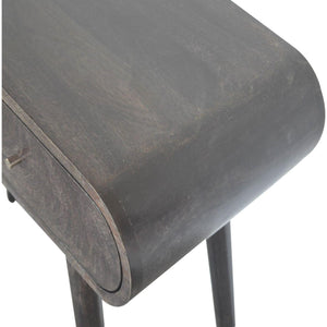Ash Black Curve Console Table