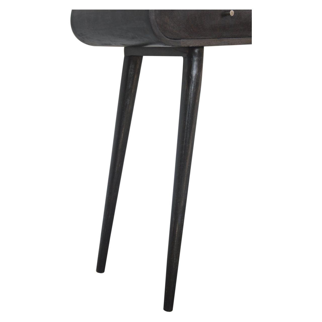 Ash Black Curve Console Table Living with Luxury