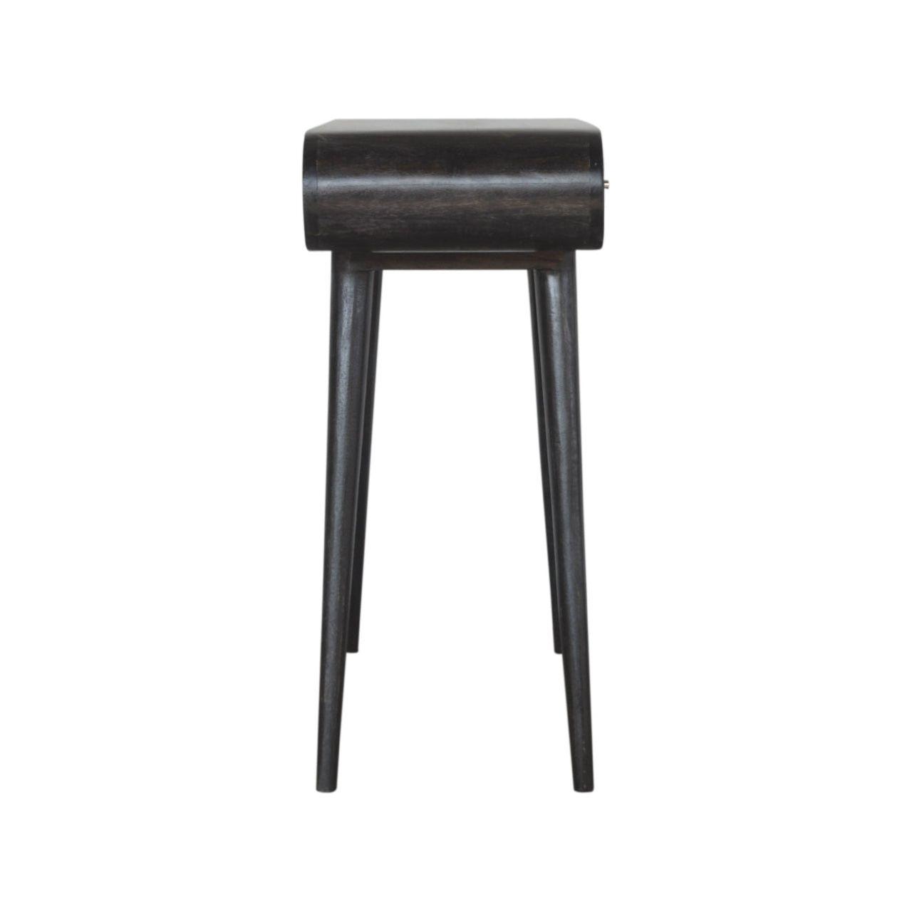 Ash Black Curve Console Table Living with Luxury