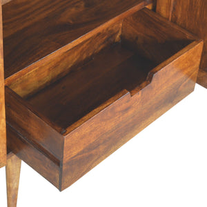 Chestnut Inlay Abstract Cabinet - Living with Luxury