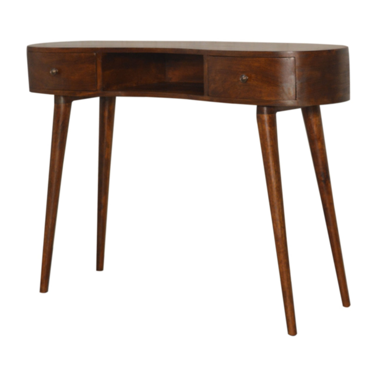 Chestnut Wave Writing Desk - Living with Luxury