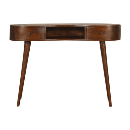 Chestnut Wave Writing Desk - Living with Luxury