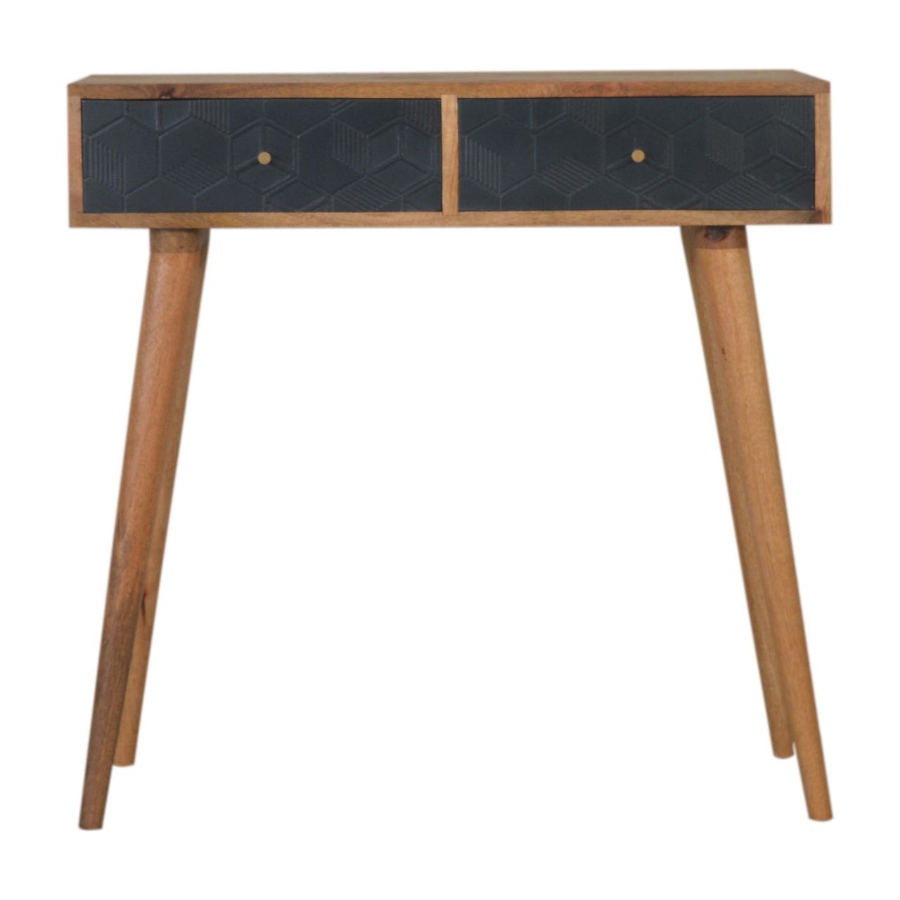 Acadia Black Console Table Living with Luxury
