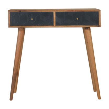 Acadia Black Console Table Living with Luxury