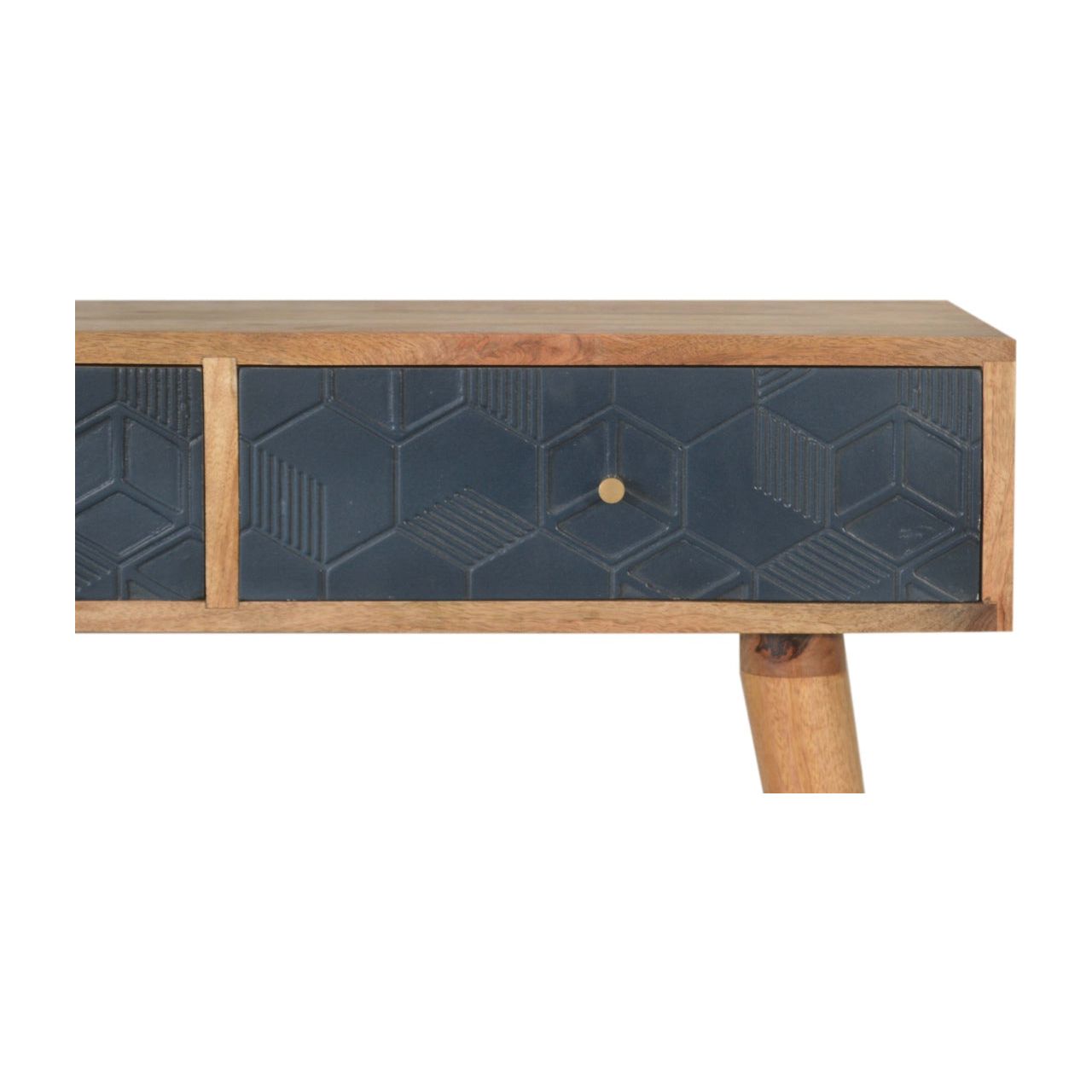 Acadia Black Console Table Living with Luxury