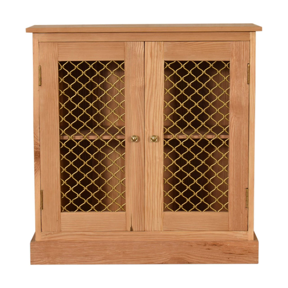 Caged Oak-ish Cabinet - Living with Luxury