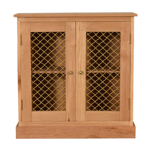 Caged Oak-ish Cabinet - Living with Luxury