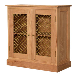 Caged Oak-ish Cabinet - Living with Luxury