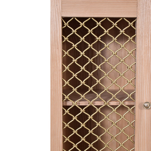 Caged Oak-ish Cabinet - Living with Luxury