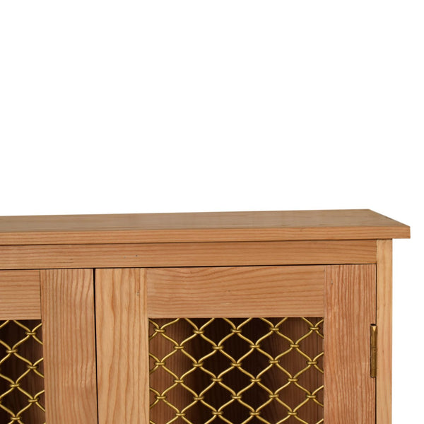 Caged Oak-ish Cabinet - Living with Luxury
