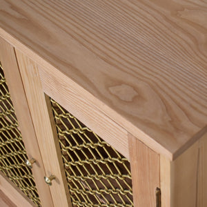 Caged Oak-ish Cabinet - Living with Luxury