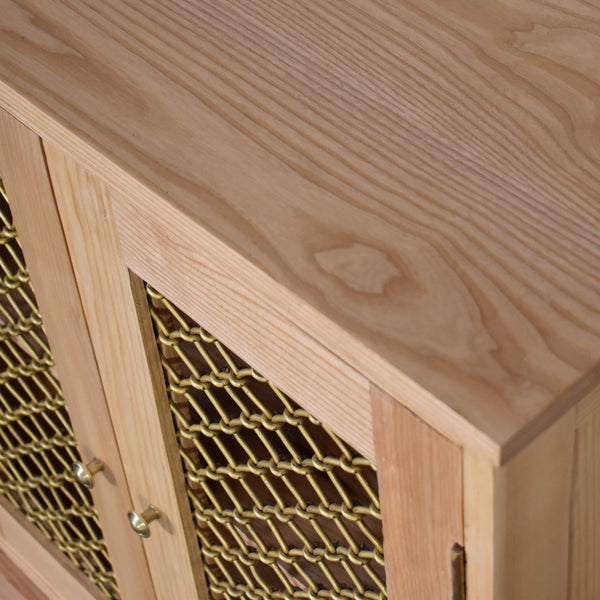 Caged Oak-ish Cabinet - Living with Luxury