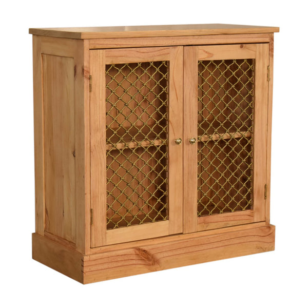 Caged Pine Cabinet - Living with Luxury