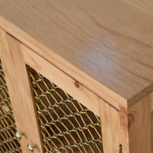Caged Pine Cabinet - Living with Luxury