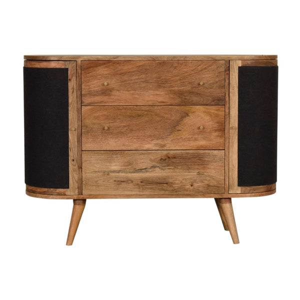 Close-knit Sofia Black Cabinet - Living with Luxury