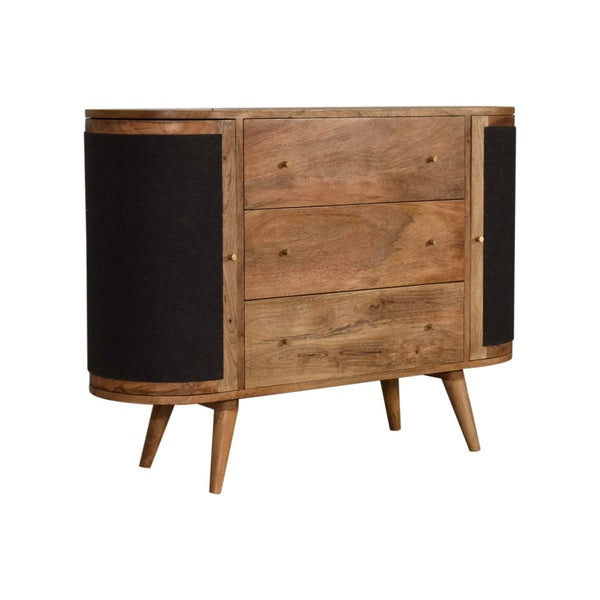 Close-knit Sofia Black Cabinet - Living with Luxury