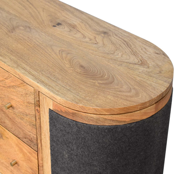 Close-knit Sofia Black Cabinet - Living with Luxury