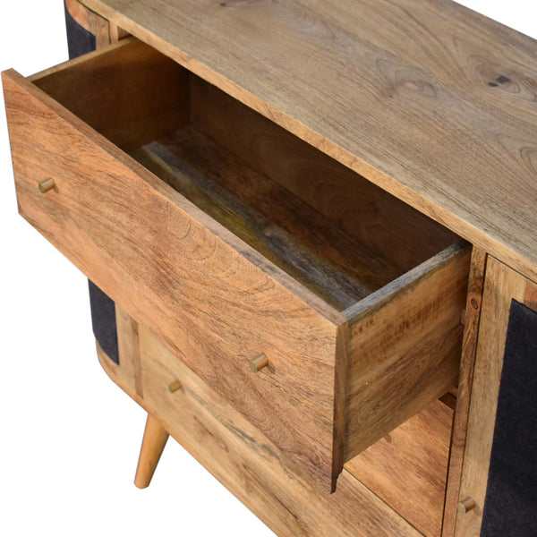 Close-knit Sofia Black Cabinet - Living with Luxury