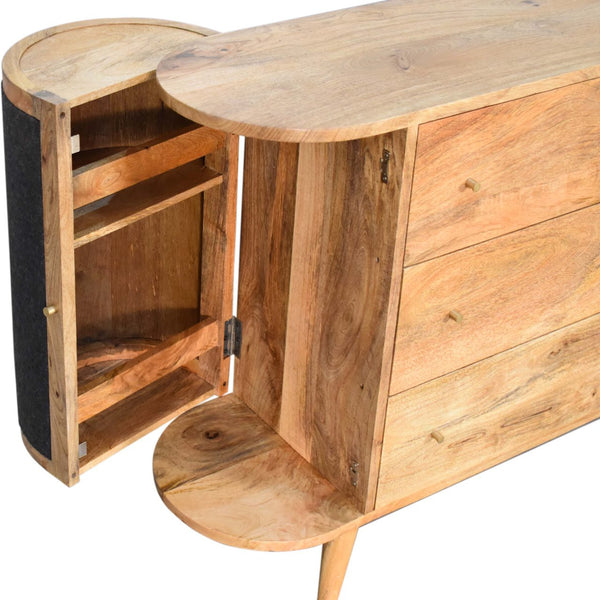 Close-knit Sofia Black Cabinet - Living with Luxury
